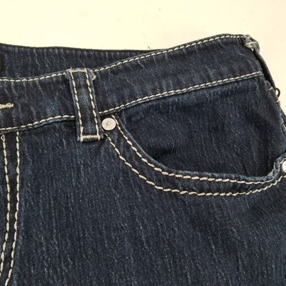 True Religion Ricky Flap Big T Jeans Mens Blue Denim Relaxed Straight 38 x 32 - Picture 8 of 14